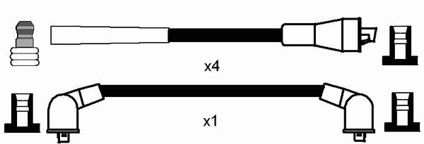Compre 530144 Maxgear Fios de alta voltagem, kit