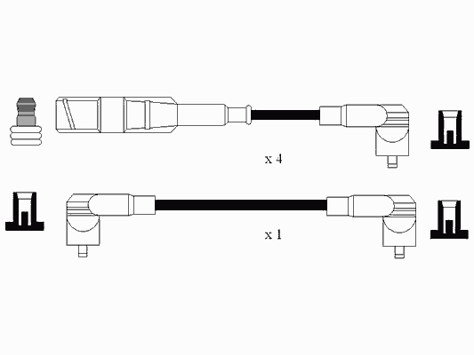 Compre 0958 NGK Fios de alta voltagem, kit