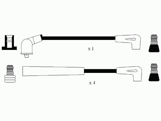 Compre 616 NGK Fios de alta voltagem, kit