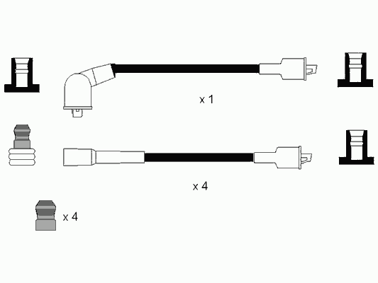Fios de alta voltagem, kit NGK 665 preço, a partir de 23,94 USD
