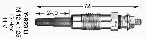 Vela de incandescência 6198 NGK