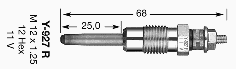 Vela de incandescência 7700874336 Renault (RVI)
