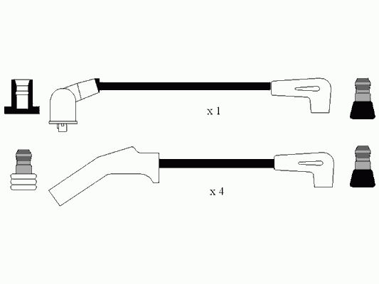 Compre 8552 NGK Fios de alta voltagem, kit