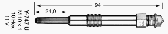 Vela de incandescência Magneti Marelli PX95