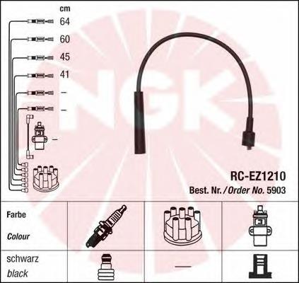 Fios de alta voltagem, kit NGK 5903 preço, a partir de 37,24 USD