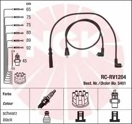 Compre 5401 NGK Fios de alta voltagem, kit