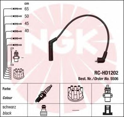ICH04 Japan Parts Fios de alta voltagem, kit