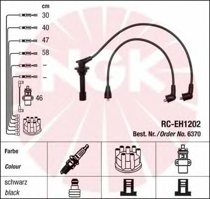 Fios de alta voltagem, kit NGK 6370 preço, a partir de 61,72 USD