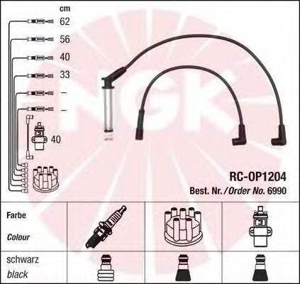 Fios de alta voltagem, kit NGK 6990 preço, a partir de 26,68 USD