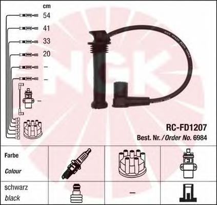 Compre 6984 NGK Fios de alta voltagem, kit