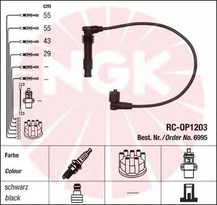 Fios de alta voltagem, kit 85080 FAE