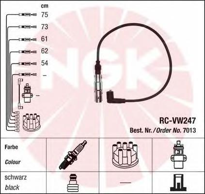Fios de alta voltagem, kit NGK 7013 preço, a partir de 83,03 USD