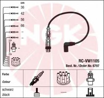 Fios de alta voltagem, kit CLS081 Champion