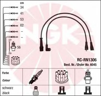 Fios de alta voltagem, kit NGK 6045 preço, a partir de 28,60 USD