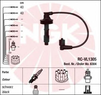 Fios de alta voltagem, kit NGK 6304 preço, a partir de 36,14 USD