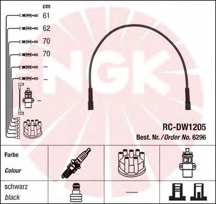 Fios de alta voltagem, kit NGK 6296 preço, a partir de 20,28 USD