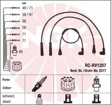 Compre 2577 NGK Fios de alta voltagem, kit