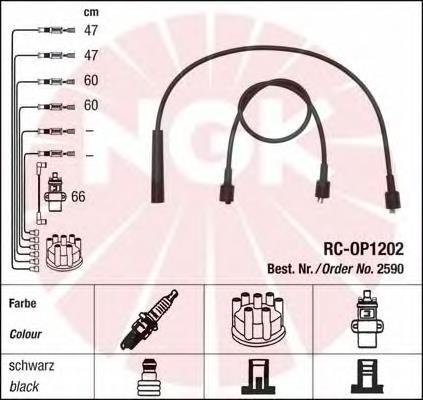 Compre 2590 NGK Fios de alta voltagem, kit