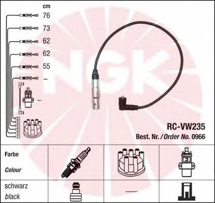 Compre 0966 NGK Fios de alta voltagem, kit