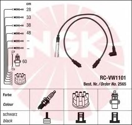 Compre 2565 NGK Fios de alta voltagem, kit