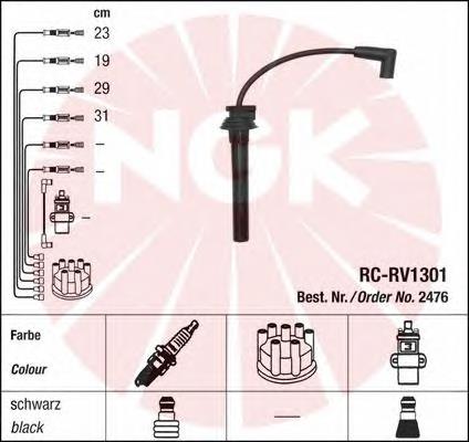 Compre 2476 NGK Fios de alta voltagem, kit