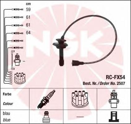 Fios de alta voltagem, kit NGK 2507 preço, a partir de 48,15 USD