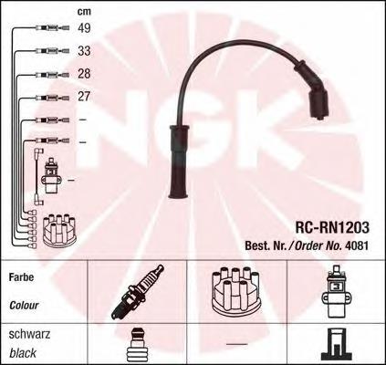 Fios de alta voltagem, kit NGK 4081 preço, a partir de 20,15 USD