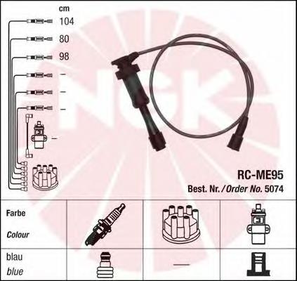 Fios de alta voltagem, kit NGK 5074 preço, a partir de 62,05 USD
