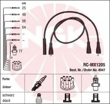 Fios de alta voltagem, kit NGK 4947 preço, a partir de 12,63 USD