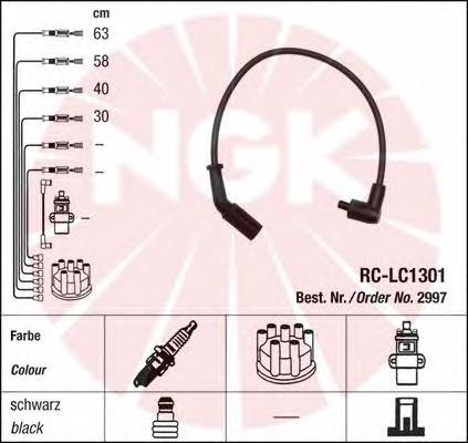2572 NGK Fios de alta voltagem, kit