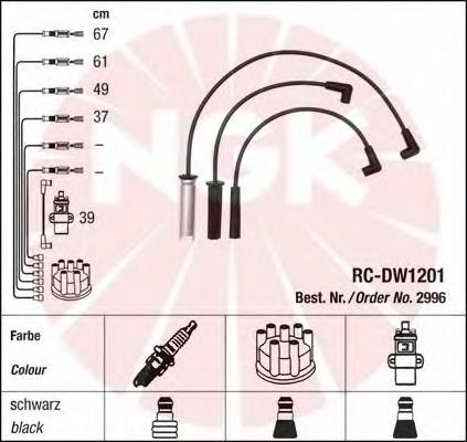 Fios de alta voltagem, kit NGK 2996 preço, a partir de 28,48 USD