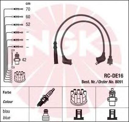 Fios de alta voltagem, kit NGK 8091 preço, a partir de 41,43 USD