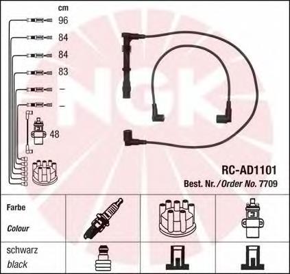 Fios de alta voltagem, kit NGK RCAD1101 preço, a partir de 135,36 USD