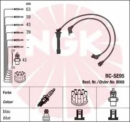 Fios de alta voltagem, kit NGK 8068 preço, a partir de 45,93 USD