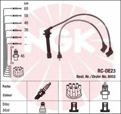 Fios de alta voltagem, kit NGK 8452 preço, a partir de 46,76 USD