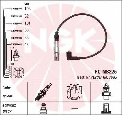 Compre 7065 NGK Fios de alta voltagem, kit
