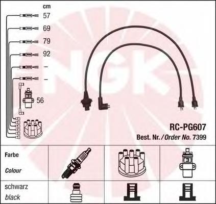 Fios de alta voltagem, kit NGK 7399 preço, a partir de 28,98 USD