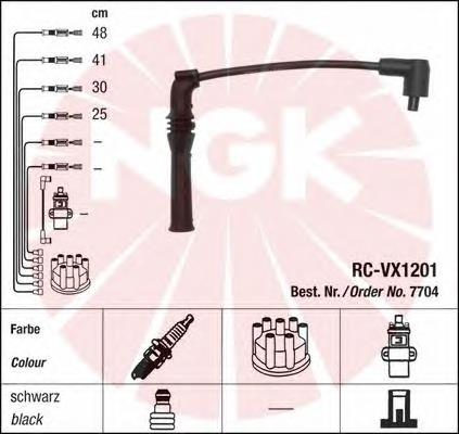 Compre 7704 NGK Fios de alta voltagem, kit