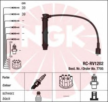 Compre 7705 NGK Fios de alta voltagem, kit