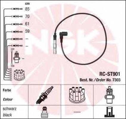 Compre 7303 NGK Fios de alta voltagem, kit