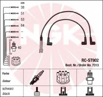Compre 7313 NGK Fios de alta voltagem, kit