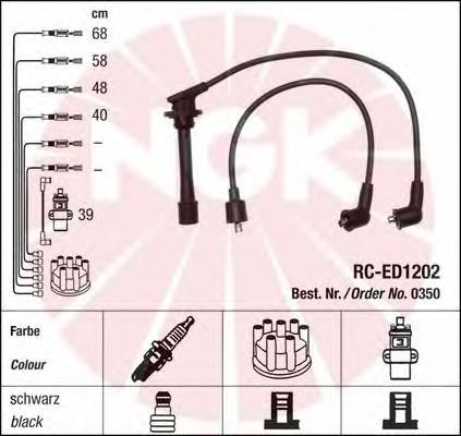 Fios de alta voltagem, kit NGK 0350 preço, a partir de 50,22 USD