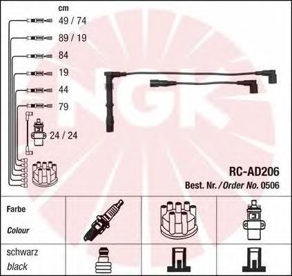 Compre 0506 NGK Fios de alta voltagem, kit