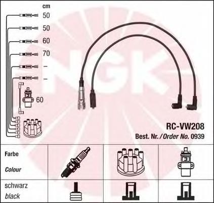 Compre 939 NGK Fios de alta voltagem, kit