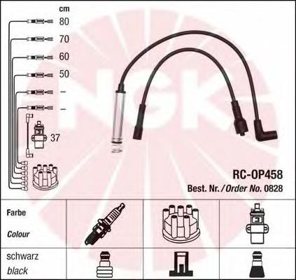 Compre 0828 NGK Fios de alta voltagem, kit