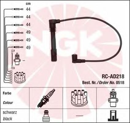 Compre 0518 NGK Fios de alta voltagem, kit