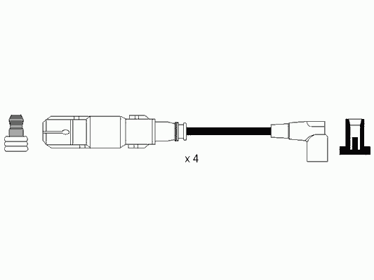 Fios de alta voltagem, kit 85955 FAE