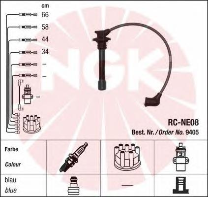 Fios de alta voltagem, kit NGK 9405 preço, a partir de 58,74 USD