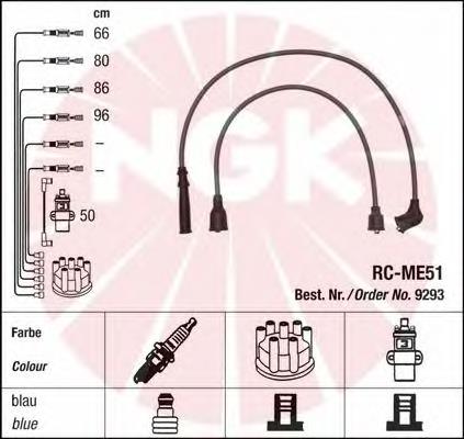 MD139120 Mitsubishi Fios de alta voltagem, kit