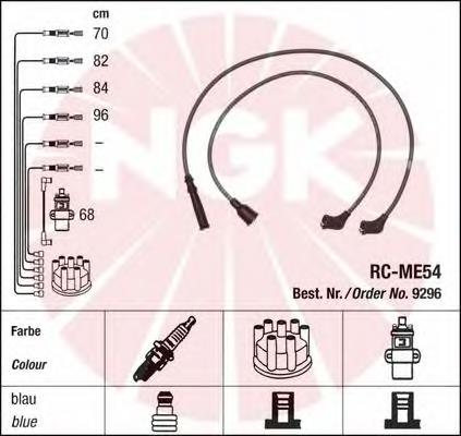 Fios de alta voltagem, kit NGK 9296 preço, a partir de 38,55 USD
